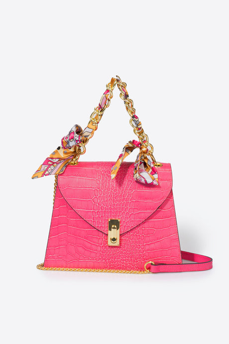 Ayla Fuxia Leather Bag by Prim & Proper - Fuxia - Prim & Proper -