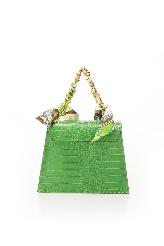 Ayla Verde Leather Bag by Prim & Proper - - Prim & Proper -