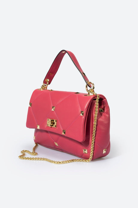 Kylie Fuxia Leather Bag by Prim & Proper - - Prim & Proper -