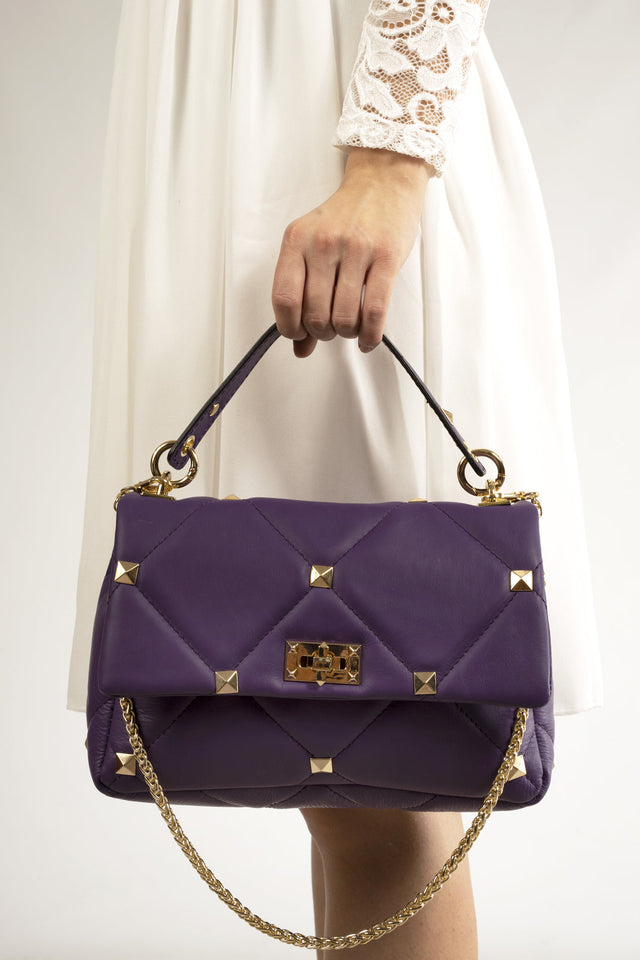 Kylie Fuxia Leather Bag by Prim & Proper - - Prim & Proper -