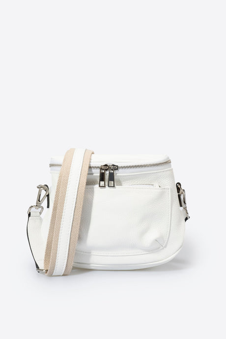 Darina Bianco Leather Bag by Prim & Proper - - Prim & Proper -