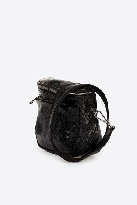 Darina Nero Leather Bag by Prim & Proper - - Prim & Proper -