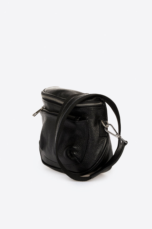 Darina Nero Leather Bag by Prim & Proper - - Prim & Proper -