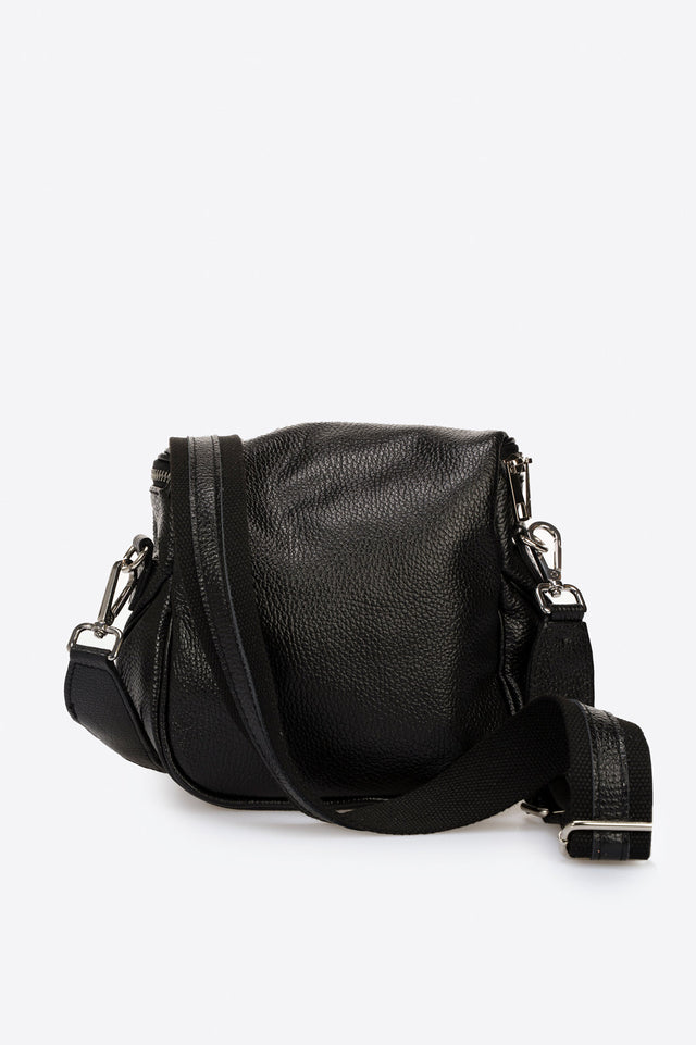 Darina Nero Leather Bag by Prim & Proper - - Prim & Proper -