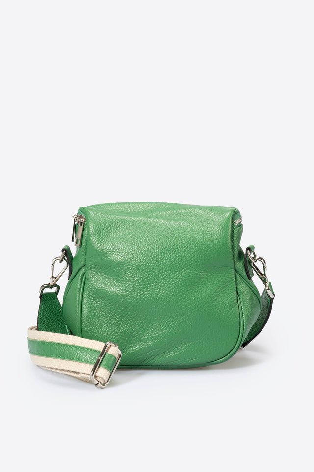 Darina Blue Royal Leather Bag by Prim & Proper - - Prim & Proper -