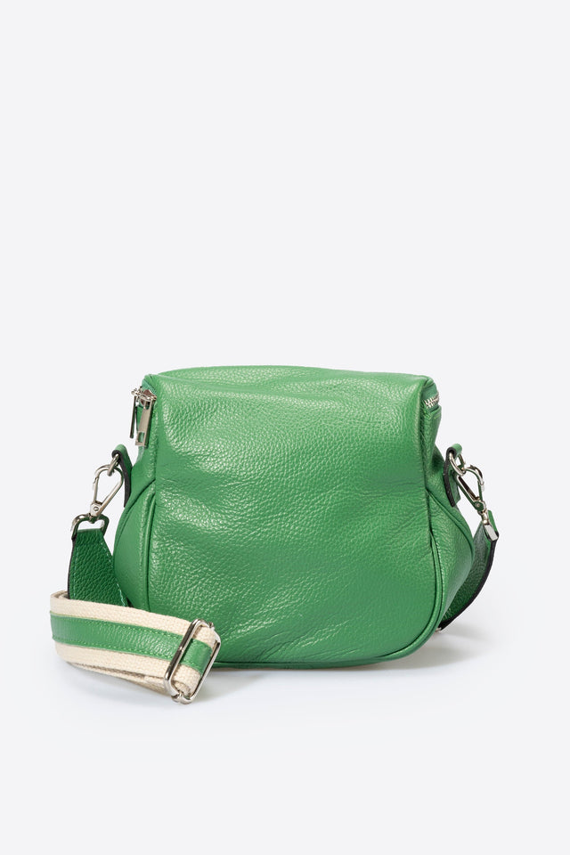 Darina Verde Leather Bag by Prim & Proper - - Prim & Proper -