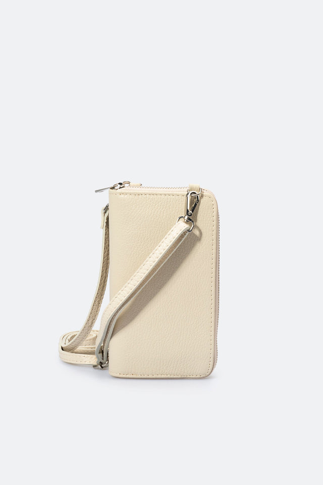 Mavis Bianco Leather Bag by Prim & Proper - - Prim & Proper -