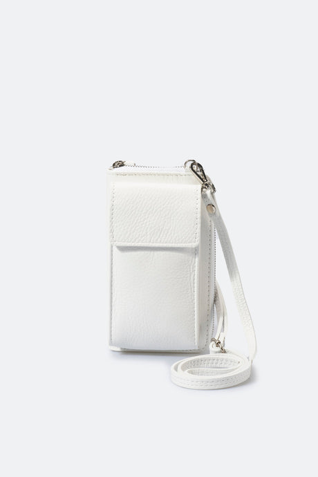 Mavis Bianco Leather Bag by Prim & Proper - - Prim & Proper -