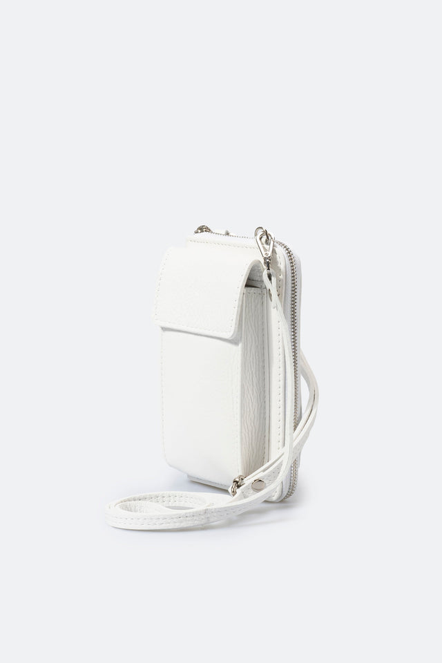 Mavis Bianco Leather Bag by Prim & Proper - Bianco - Prim & Proper -