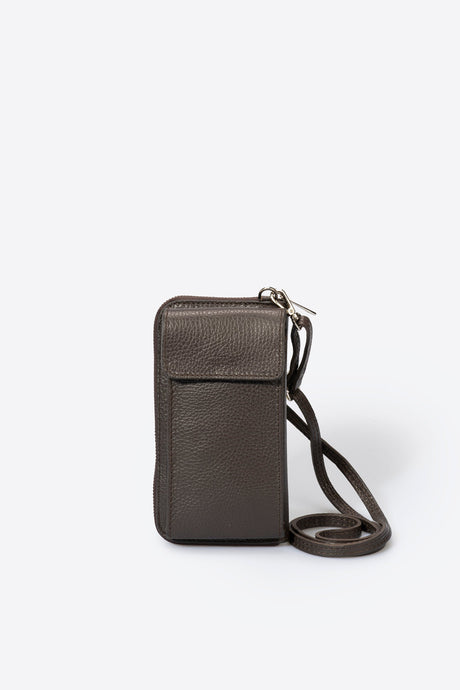 Mavis Green Leather Bag by Prim & Proper - Brown - Prim & Proper -