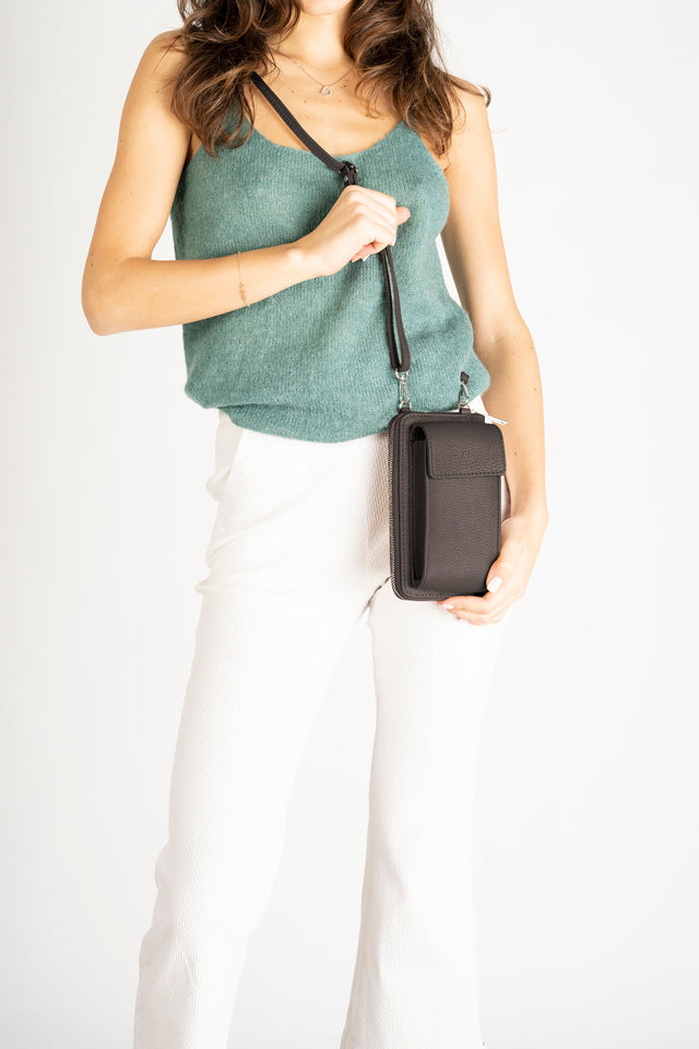 Mavis Bianco Leather Bag by Prim & Proper - - Prim & Proper -
