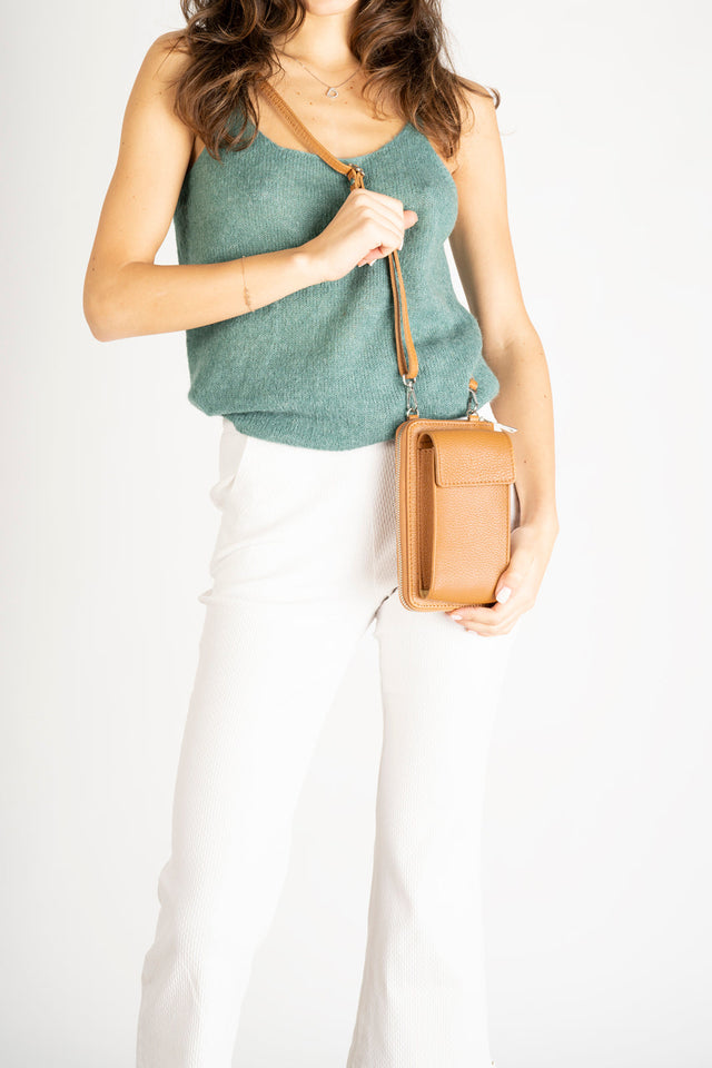 Mavis Bianco Leather Bag by Prim & Proper - - Prim & Proper -