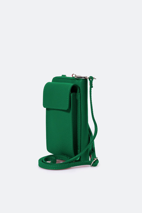 Mavis Green Leather Bag by Prim & Proper - - Prim & Proper -