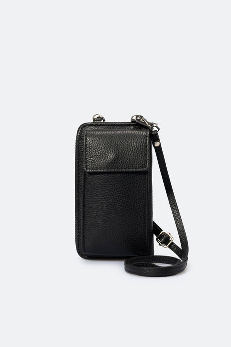 Mavis Nero Leather Bag by Prim & Proper - - Prim & Proper -