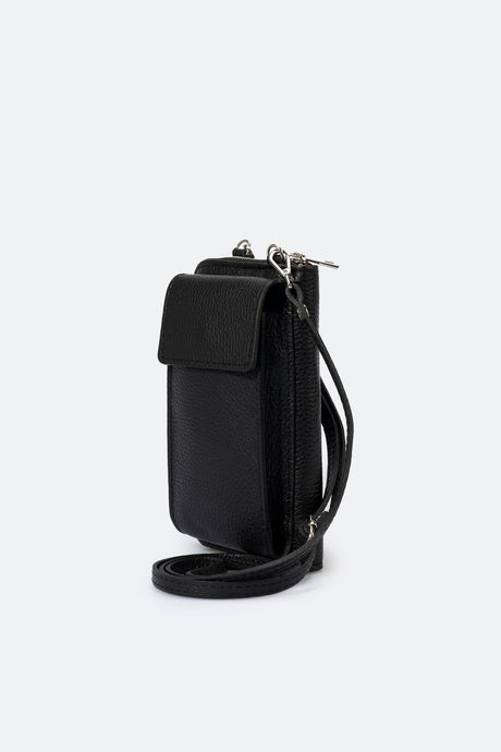 Mavis Nero Leather Bag by Prim & Proper - Nero - Prim & Proper -
