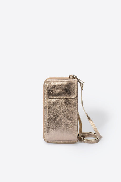 Mavis Bianco Leather Bag by Prim & Proper - Platino - Prim & Proper -