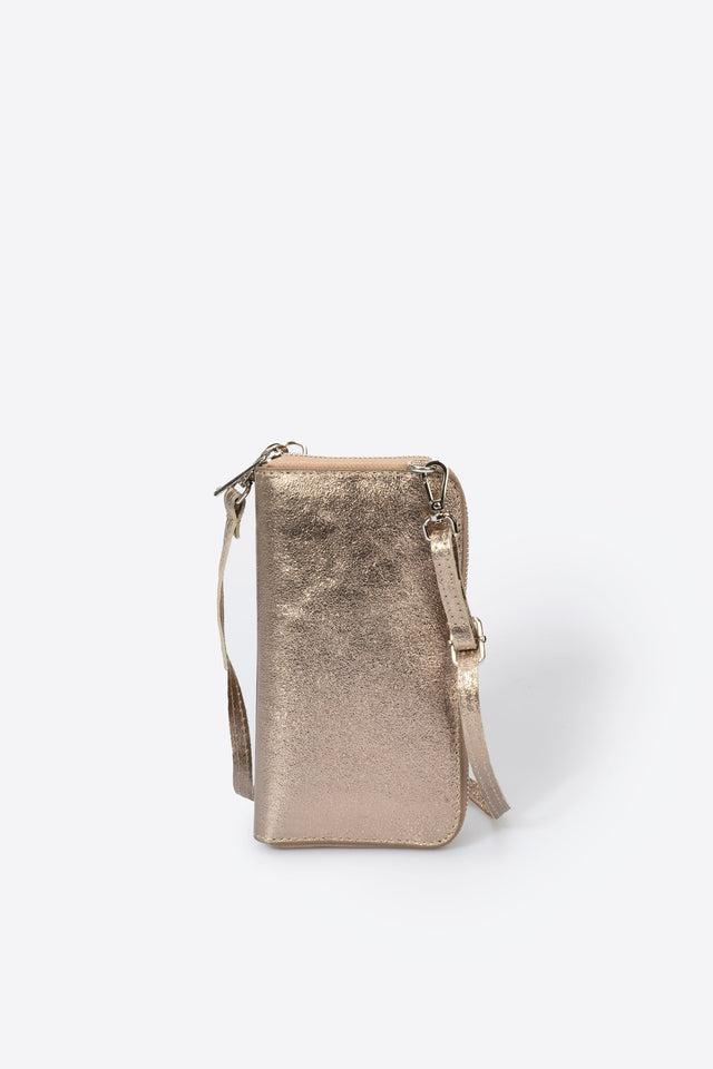 Mavis Platino Leather Bag by Prim & Proper - - Prim & Proper -