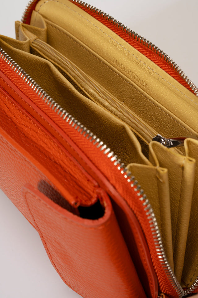 Mavis Rosso Leather Bag by Prim & Proper - - Prim & Proper -