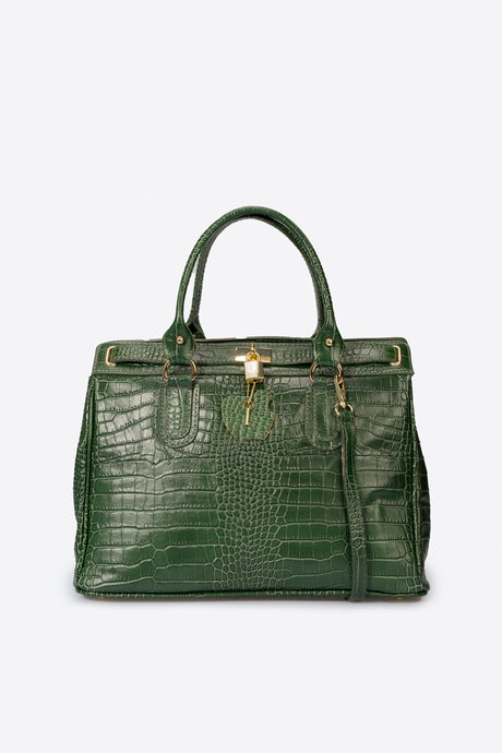 Sage Green Leather Bag by Prim & Proper - - Prim & Proper -