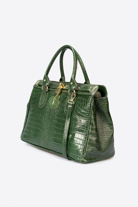 Sage Green Leather Bag by Prim & Proper - - Prim & Proper -