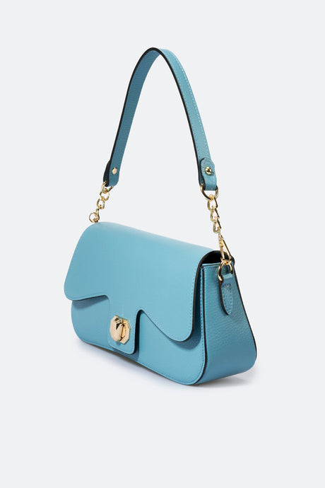 Alma Azzurro Leather Bag by Prim & Proper - - Prim & Proper -