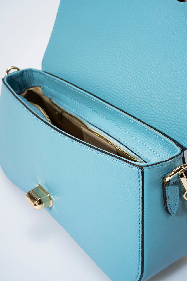Alma Azzurro Leather Bag by Prim & Proper - - Prim & Proper -