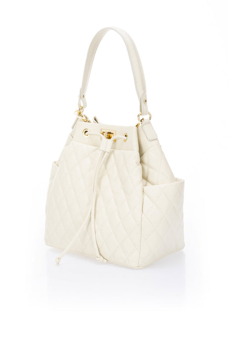 Edina Beige Leather Bag by Prim & Proper - - Prim & Proper -