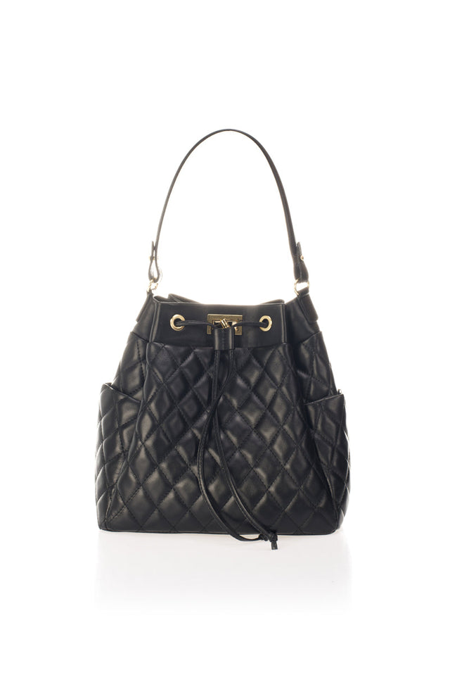 Edina Black Leather Bag by Prim & Proper - Black - Prim & Proper -
