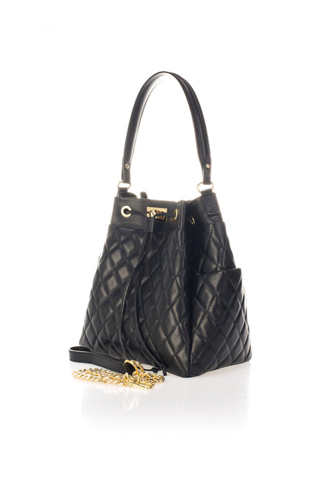 Edina Black Leather Bag by Prim & Proper - - Prim & Proper -