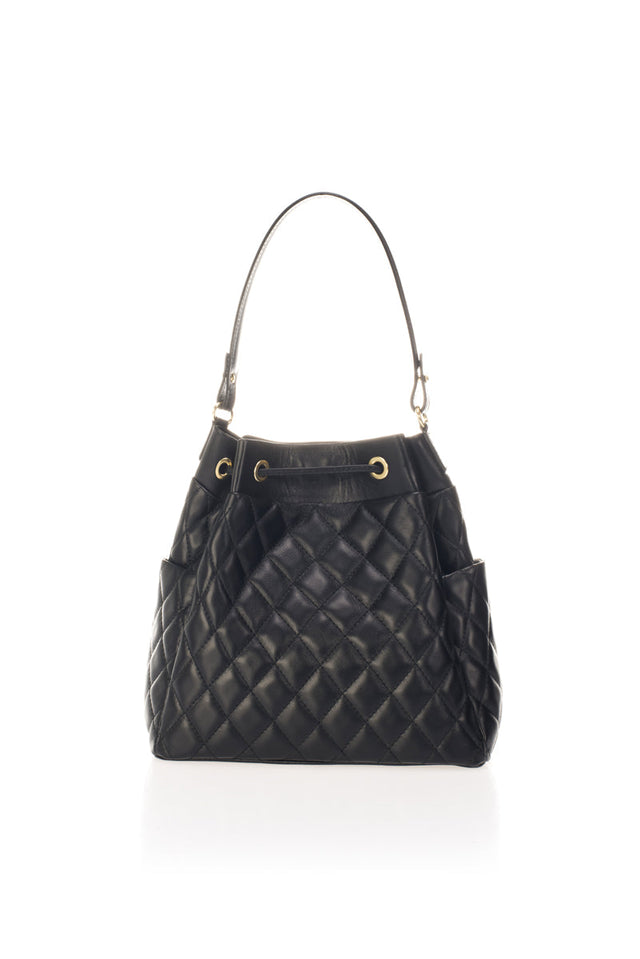 Edina Black Leather Bag by Prim & Proper - - Prim & Proper -