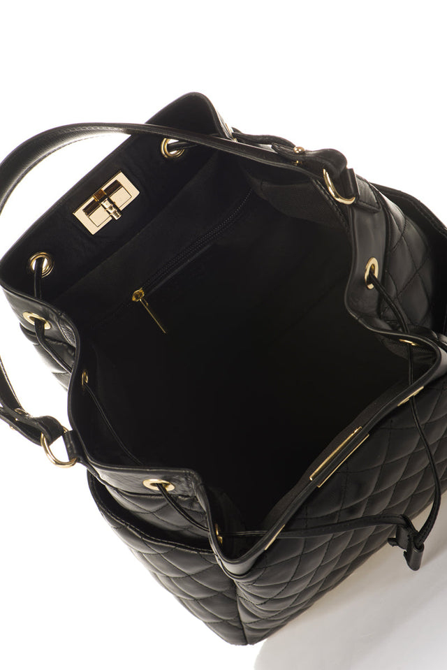 Edina Black Leather Bag by Prim & Proper - - Prim & Proper -