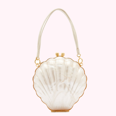 Pearl Shell Clutch Bag by Lulu Guinness - - Lulu Guinness - collection: bag of personality collection: collectibles colour: white edit: bags of personality edit: fun gifts edit: gifts edit: occasion bags edit: pretty pastel edit: shells edit: showstopping gifts material: acrylic occasion: party/dress up occasion: wedding product_type: bag product_type: full price sub_category: clutch sub_category: crossbody