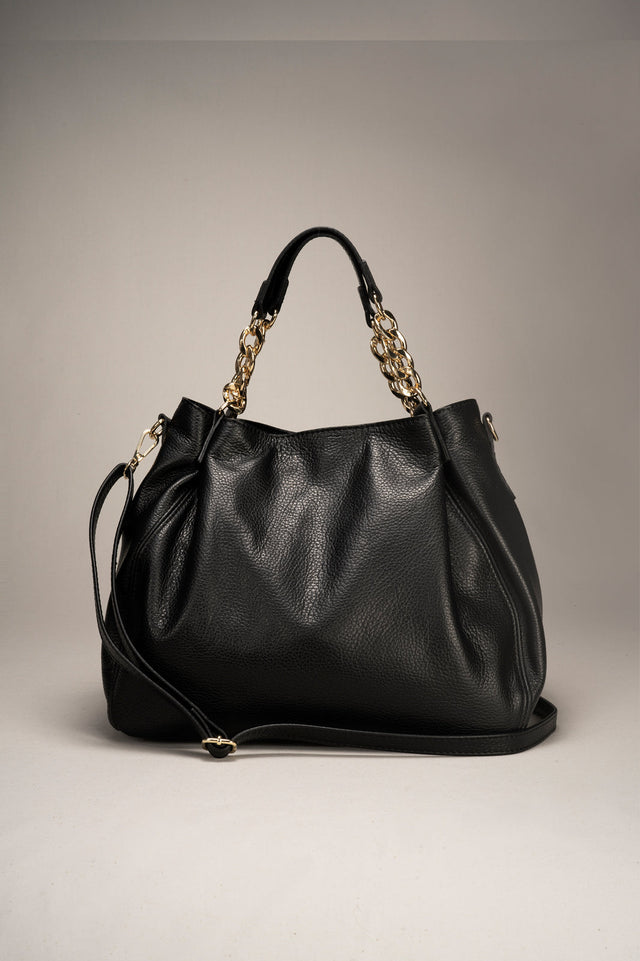 Helen Beige Leather Bag by Prim & Proper - - Prim & Proper -
