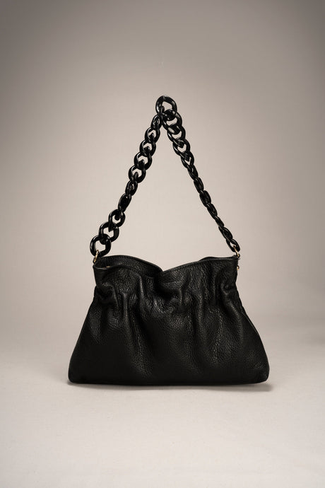 Malvina Beige Leather Bag by Prim & Proper - Black - Prim & Proper - BEIGE L 33 cm x W 4 cm x H 21 cm