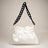 Malvina White Leather Bag by Prim & Proper - White - Prim & Proper - L 33 cm x W 4 cm x H 21 cm white