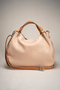 Azalea Cipria + Cuoio Leather Bag by Prim & Proper - Cipria + Cuoio - Prim & Proper - CIPRIA + CUOIO L 33 cm x W 16 cm x H 28 cm