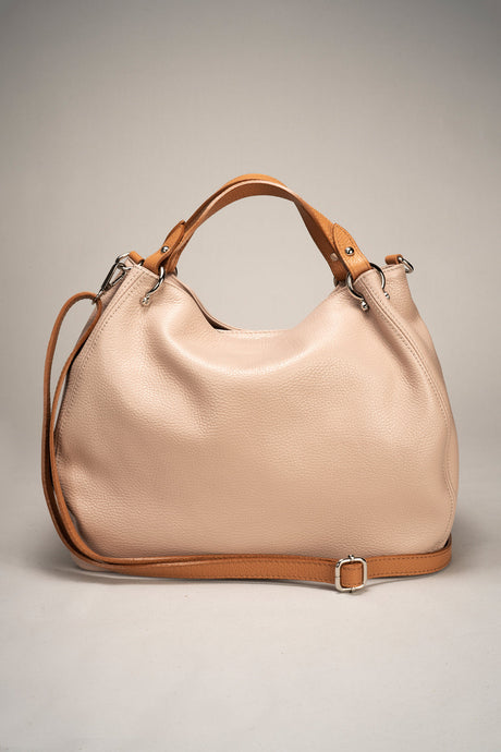 Azalea Black Leather Bag by Prim & Proper - Cipria + Cuoio - Prim & Proper - L 21 PISTACCHIO + CUOIO