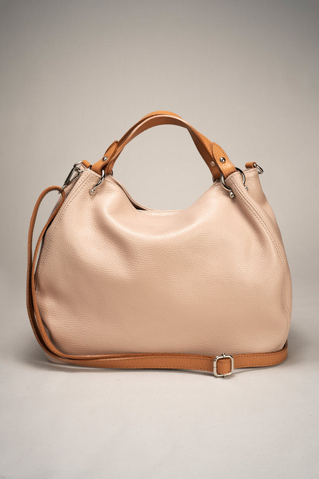Azalea Black Leather Bag by Prim & Proper - Cipria + Cuoio - Prim & Proper - L 21 PISTACCHIO + CUOIO