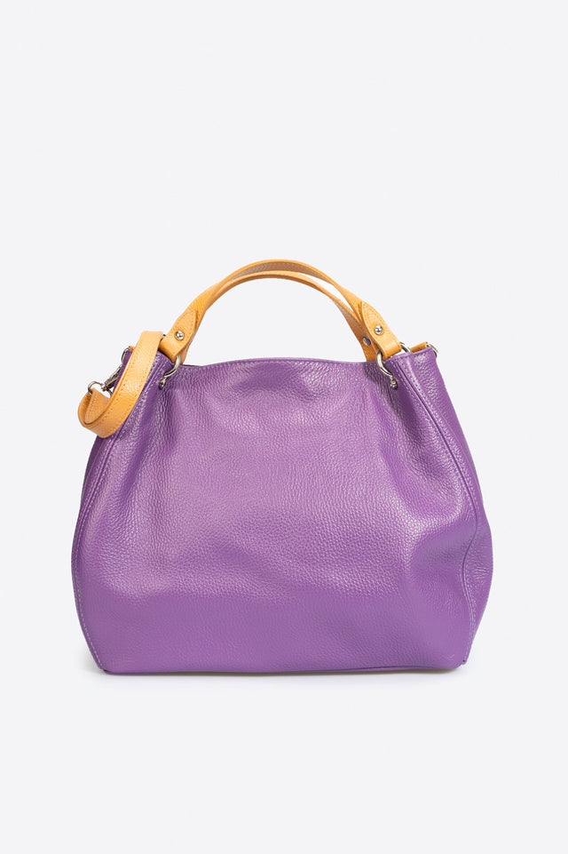 Azalea Lilla Leather Bag by Prim & Proper - - Prim & Proper - L 21 PISTACCHIO + CUOIO