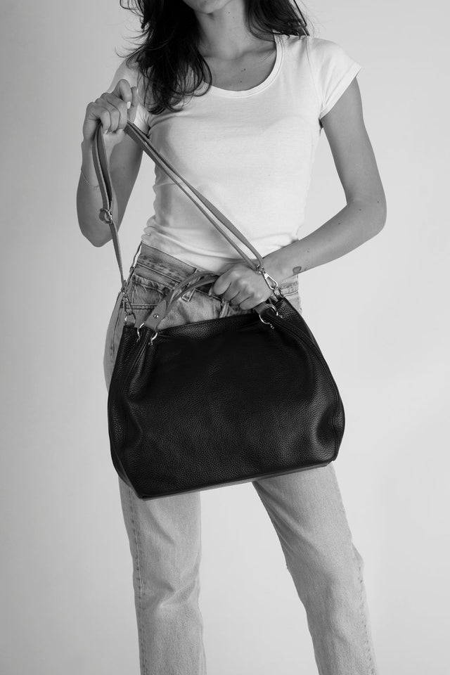 Azalea Lilla Leather Bag by Prim & Proper - - Prim & Proper - L 21 PISTACCHIO + CUOIO