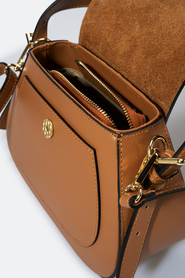 Edna Rosso Leather Bag by Prim & Proper - - Prim & Proper -