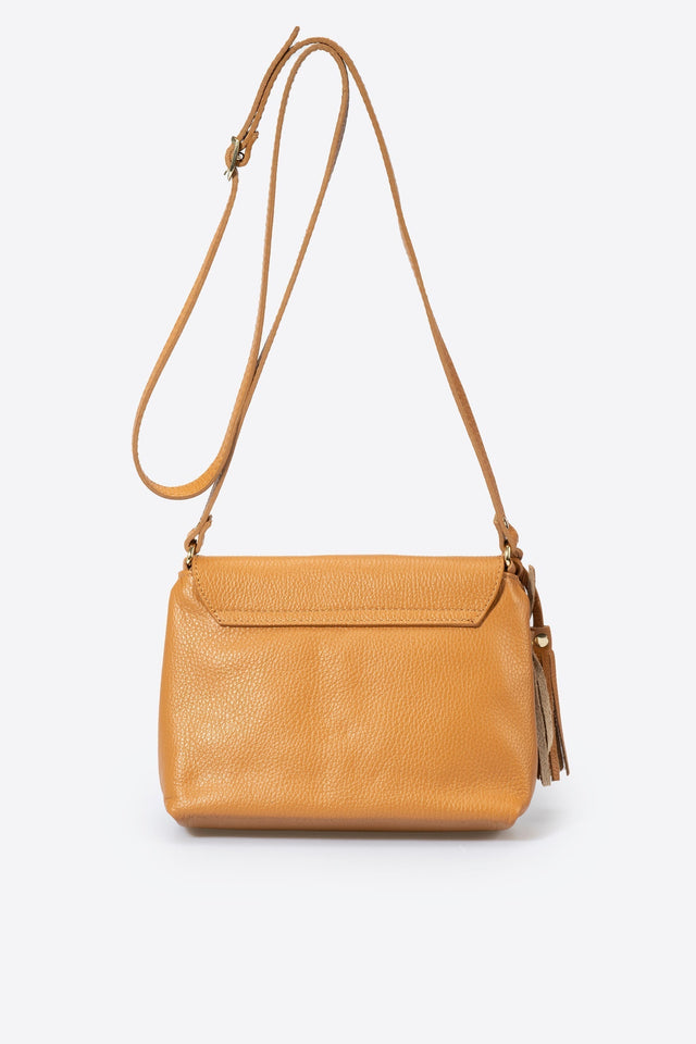 Aster Taupe Leather Bag by Prim & Proper - - Prim & Proper -