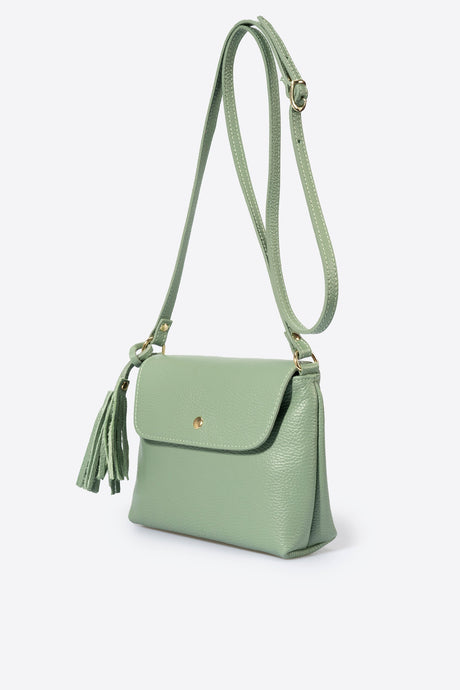 Aster Nero Leather Bag by Prim & Proper - Menta - Prim & Proper -