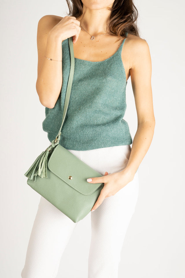 Aster Nero Leather Bag by Prim & Proper - - Prim & Proper -