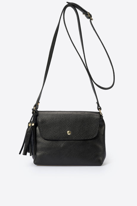 Aster Nero Leather Bag by Prim & Proper - - Prim & Proper -