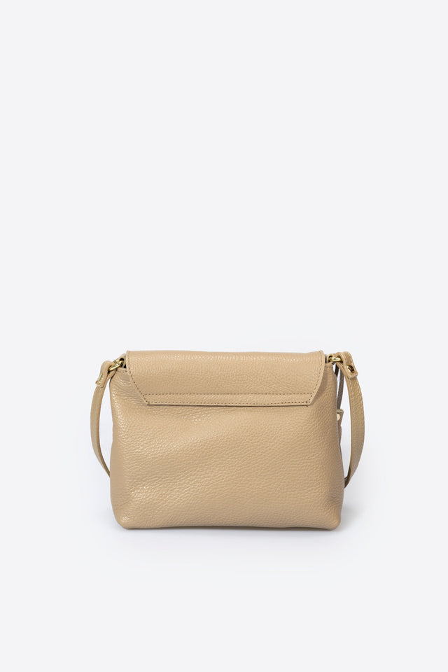 Aster Taupe Leather Bag by Prim & Proper - - Prim & Proper -