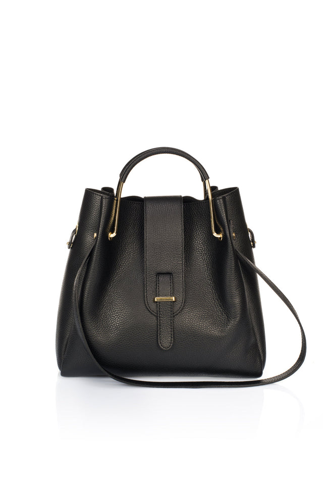 Dione Mineral Leather Bag by Prim & Proper - - Prim & Proper - 13 cm 15 cm 20 cm GREY woo_import_1