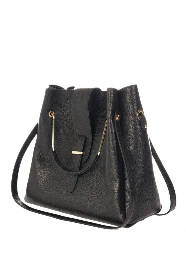 Dione Blue Leather Bag by Prim & Proper - - Prim & Proper - 13 cm 15 cm 20 cm GREY woo_import_1