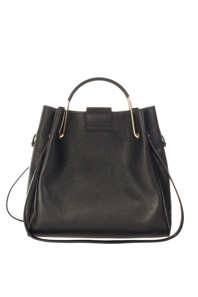 Dione Blue Leather Bag by Prim & Proper - - Prim & Proper - 13 cm 15 cm 20 cm GREY woo_import_1