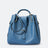 Dione Blue Leather Bag by Prim & Proper - Blue - Prim & Proper - 13 cm 15 cm 20 cm GREY woo_import_1